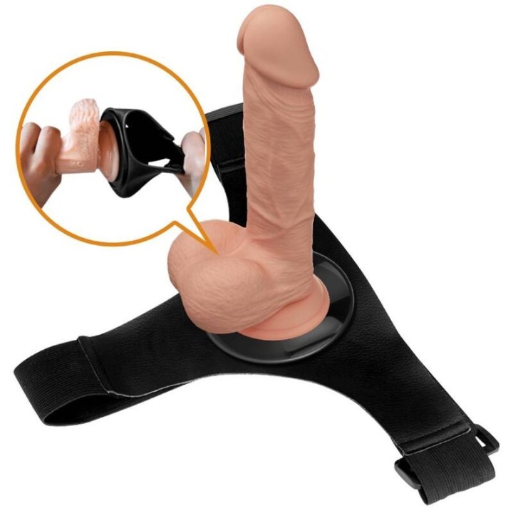 Harness-Hose Universal-Harness mit Dildo Jerry 21,8 cm Natur von Pretty Love | Fesselliebe.de