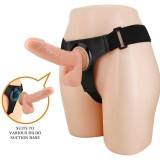 Harness-Hose Universal-Harness mit Dildo Tom 20 cm Natur von Pretty Love | Fesselliebe.de