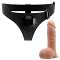 Harness-Hose Universal-Harness mit Dildo Tom 20 cm Natur von Pretty Love