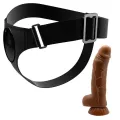 Harness-Hose Universal-Harness mit Dildo Micheal 20 cm Schwarz von Pretty Love