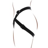 Strap-On-Vergnügungsgeschirr Schwarz von Get Real | Fesselliebe.de