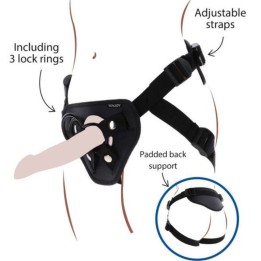 Strap-On-Deluxe-Gurt Schwarz von Get Real | Fesselliebe.de