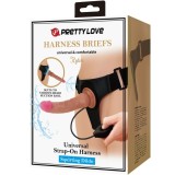 Kyton Universal Harness Slip mit Squirting Dildo 19 cm Mulato von Pretty Love | Fesselliebe.de