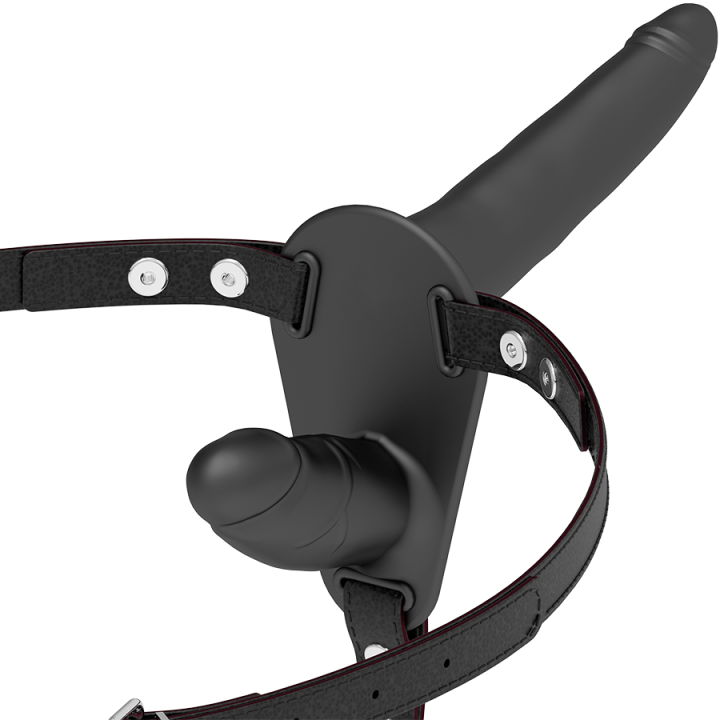 Doppelte Penetration Schwarz von Fetish Submissive Harness | Fesselliebe.de