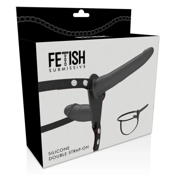 Doppelte Penetration Schwarz von Fetish Submissive Harness | Fesselliebe.de