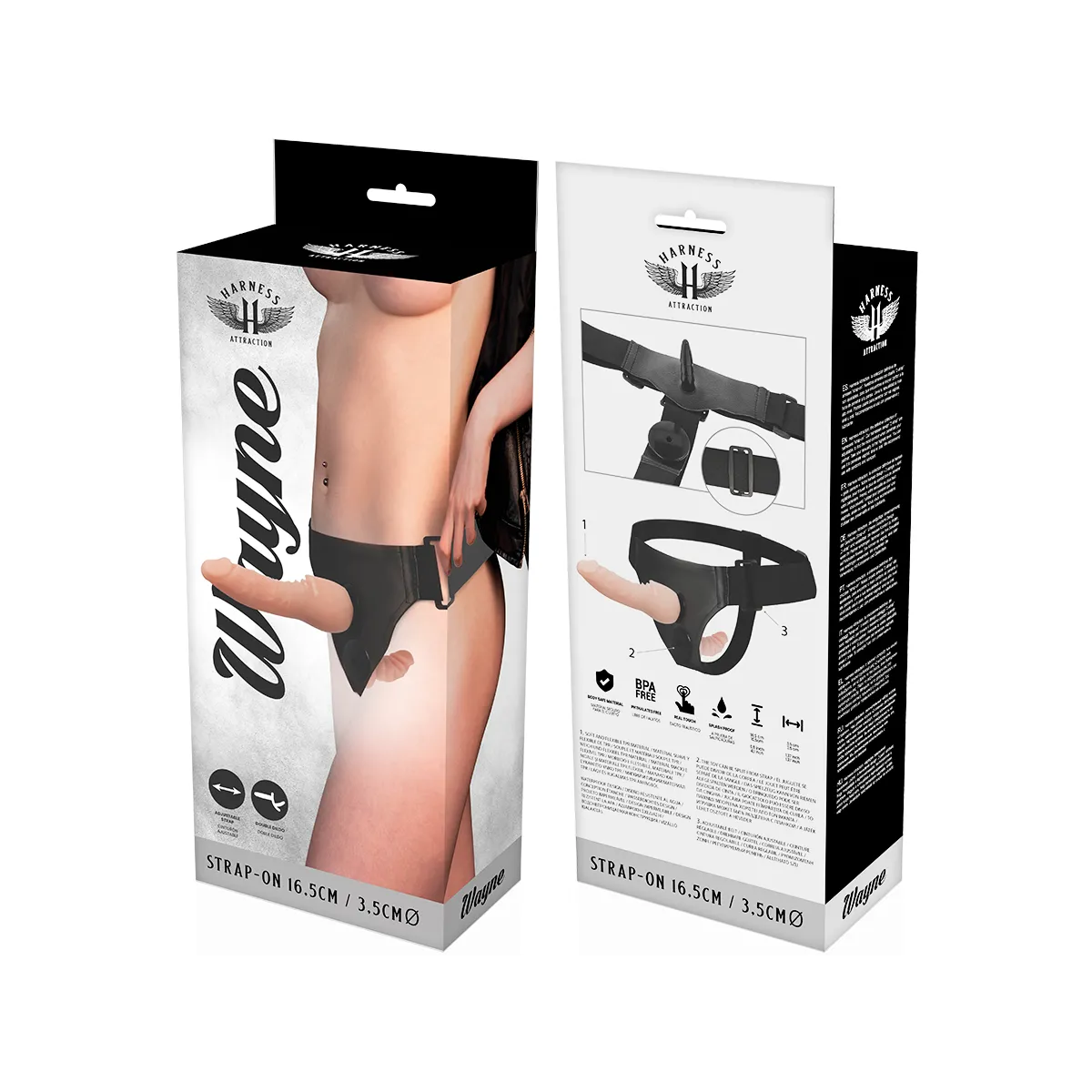 Wayne Double Penetraci N 16,5 cm -O- 3,5 cm von Harness Attraction | Fesselliebe.de