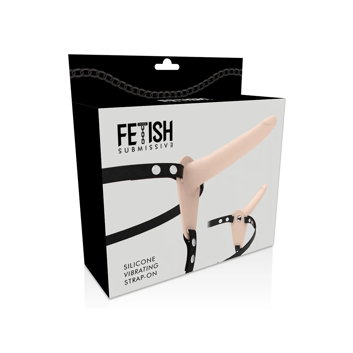 Hautfarbenes Silikonvibrator 15 cm von Fetish Submissive Harness | Fesselliebe.de