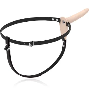 Hautfarbenes Silikonvibrator 15 cm von Fetish Submissive Harness