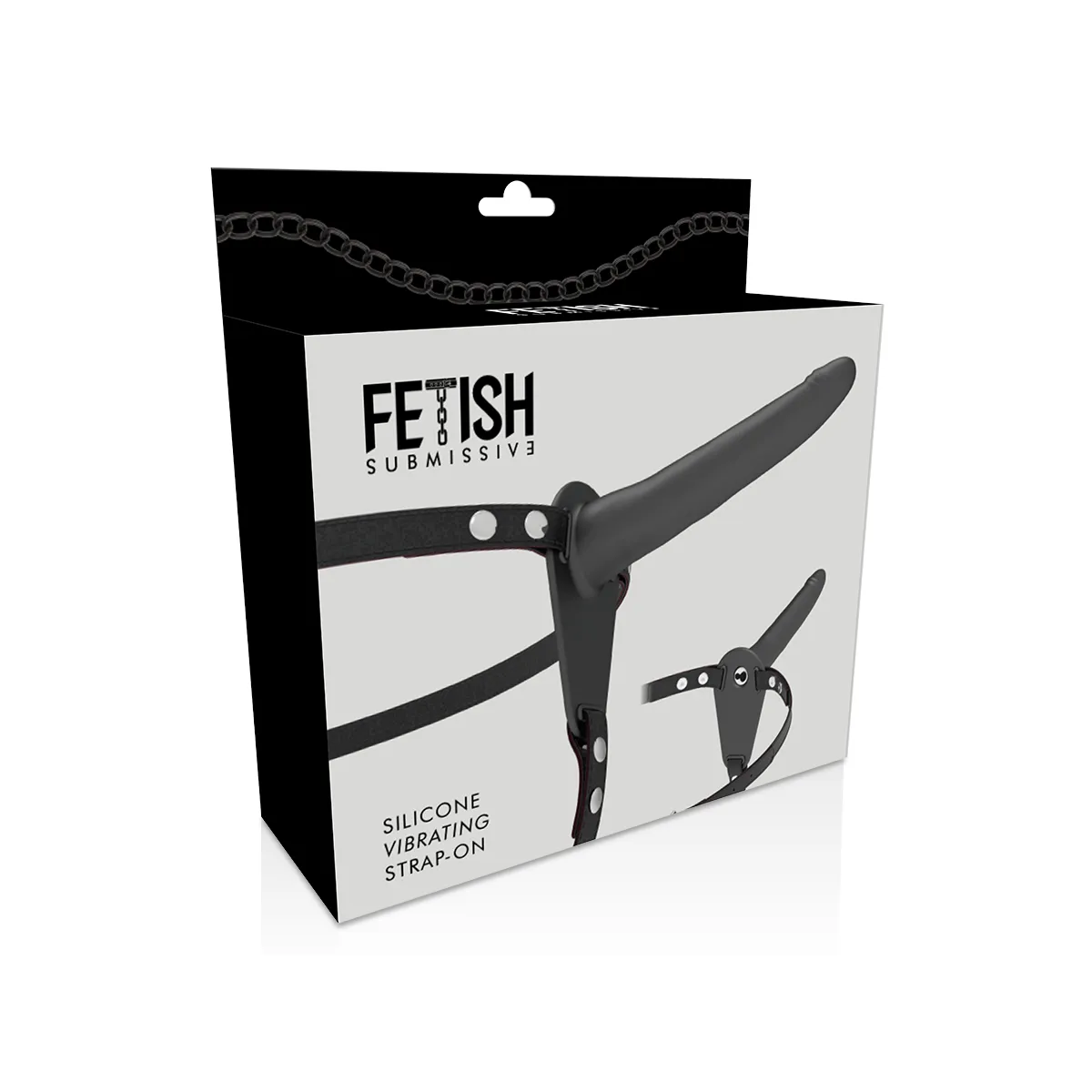 Schwarzer Silikonvibrator 15 cm von Fetish Submissive Harness | Fesselliebe.de