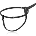 Schwarzer Silikonvibrator 15 cm von Fetish Submissive Harness