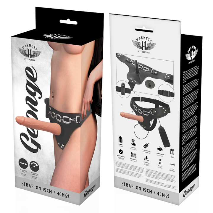 Rnes George Realistischer Vibrator 19 cm -O- 4 cm von Harness Attraction | Fesselliebe.de