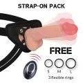 Harness + Flüssigsilikon Vibrator Premium Apache mit Fernbedienung 20,5 cm -O- 4,62 cm von Rock Army