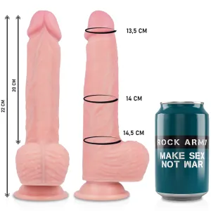 Harness + Flüssigsilikon Vibrator Premium Apache mit Fernbedienung 20,5 cm -O- 4,62 cm von Rock Army