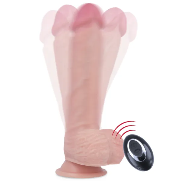 Harness + Flüssigsilikon Vibrator Premium Apache mit Fernbedienung 20,5 cm -O- 4,62 cm von Rock Army | Fesselliebe.de