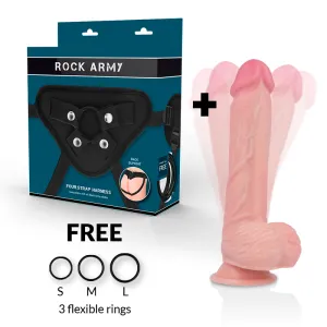 Gurt + Hawk-Rotator und Vibrator 22 cm -O- 4,6 cm von Rock Army