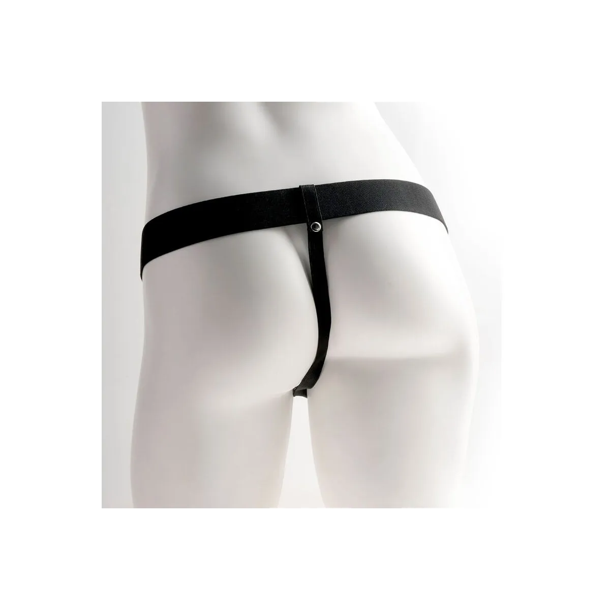 Verstellbarer Gurt mit realistischem Penis und Hoden und Vibrator, wiederaufladbar 23 cm von Fetish Fantasy Series | Fesselliebe.de