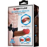 Starks Harness Slip Multi-Speed Vibration Dildo 17,5 cm Hellbraun von Pretty Love | Fesselliebe.de