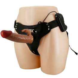 Marion Harness Universal Slip mit Vibrationsdildo 19 cm Braun von Pretty Love | Fesselliebe.de