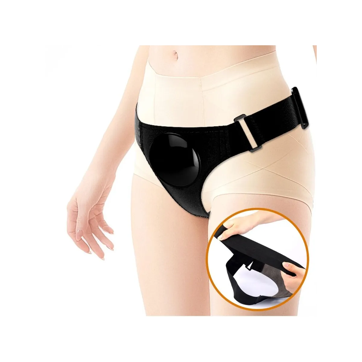 Universal Harness Slip mit Vibrierendem und Squirting-Dildo 15,5 cm Mulato von Pretty Love | Fesselliebe.de