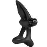 Vibrationsring 10 Vibrationen Schwarzes Silikon von Pretty Love Male | Fesselliebe.de
