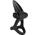 Vibrationsring 10 Vibrationen Schwarzes Silikon von Pretty Love Male