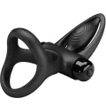 Vibrationsring 10 Vibrationen Schwarzes Silikon von Pretty Love Male