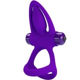 Vibratorring 10 Vibrationen Lila Silikon von Pretty Love Male | Fesselliebe.de
