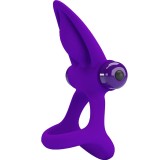Vibratorring 10 Vibrationen Lila Silikon von Pretty Love Male | Fesselliebe.de