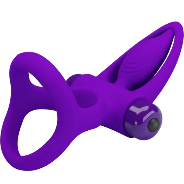 Vibratorring 10 Vibrationen Lila Silikon von Pretty Love Male | Fesselliebe.de