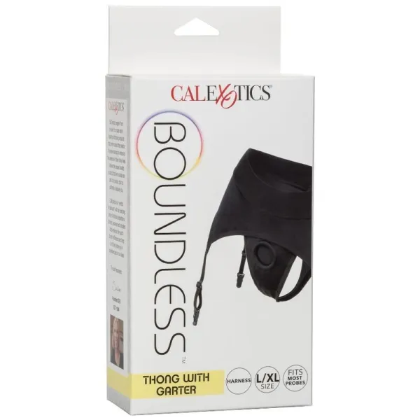 Boundless Thong mit Garter L/XL von Calexotics | Fesselliebe.de