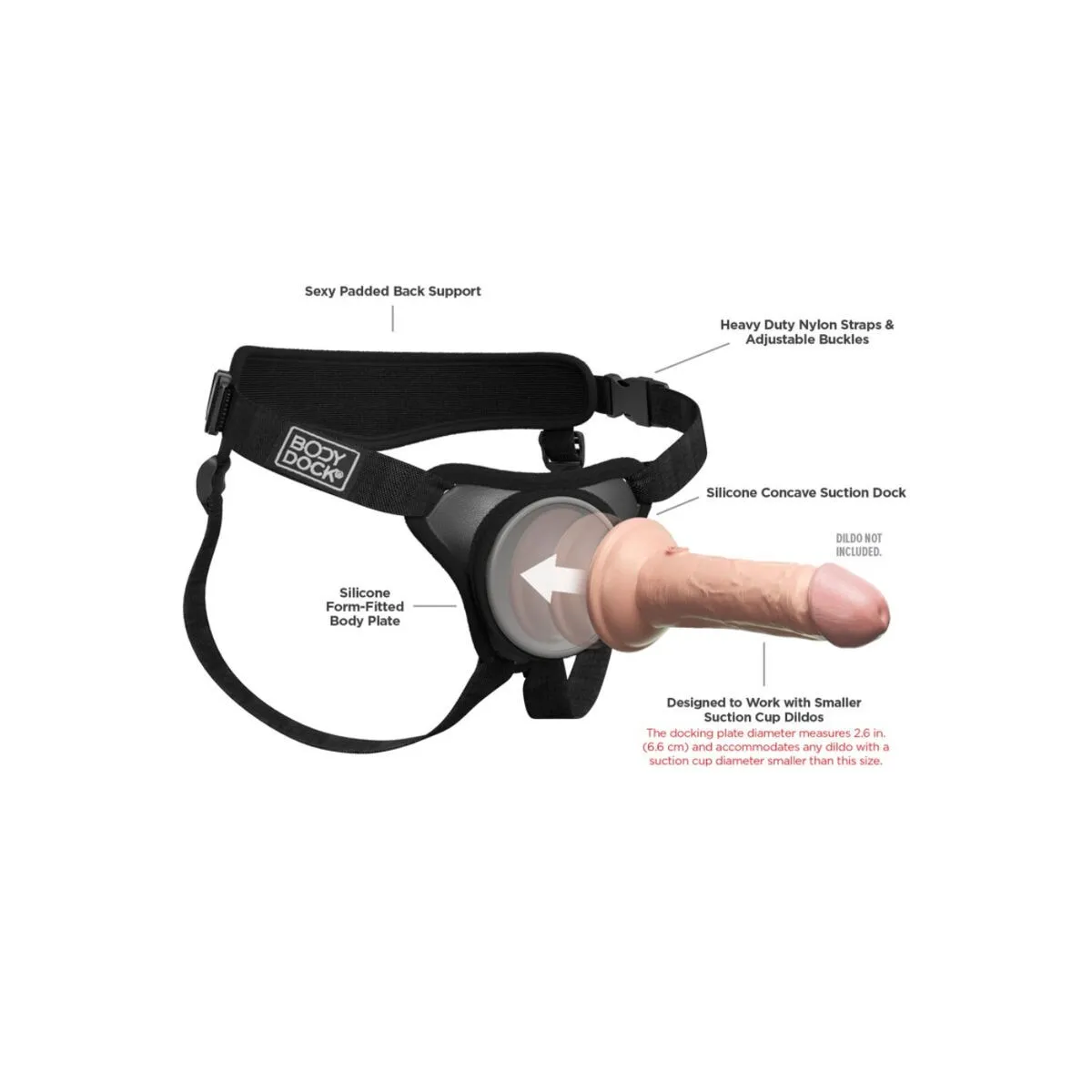 Body Dock Elite Mini-Gurt von Pipedreams | Fesselliebe.de