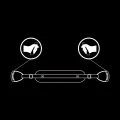 Hundegeschirr mit Noprene-Futter von Fetish Submissive Bondage