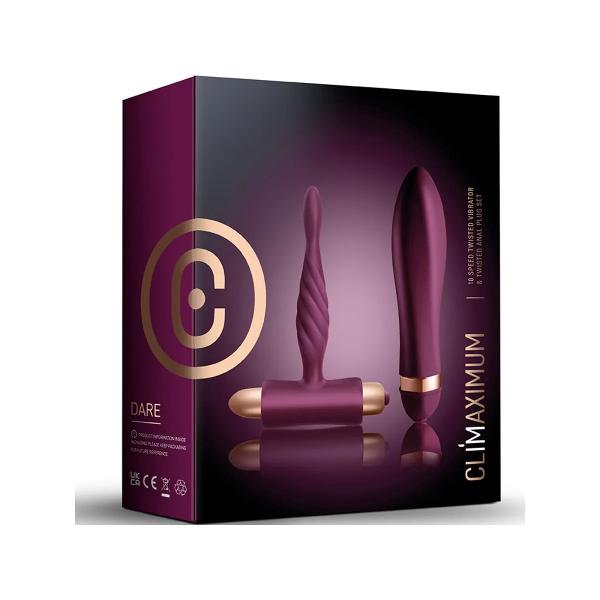 Dare Kit Twisted Vibrator + Anal Plug anfänger von Climaximum | Fesselliebe.de