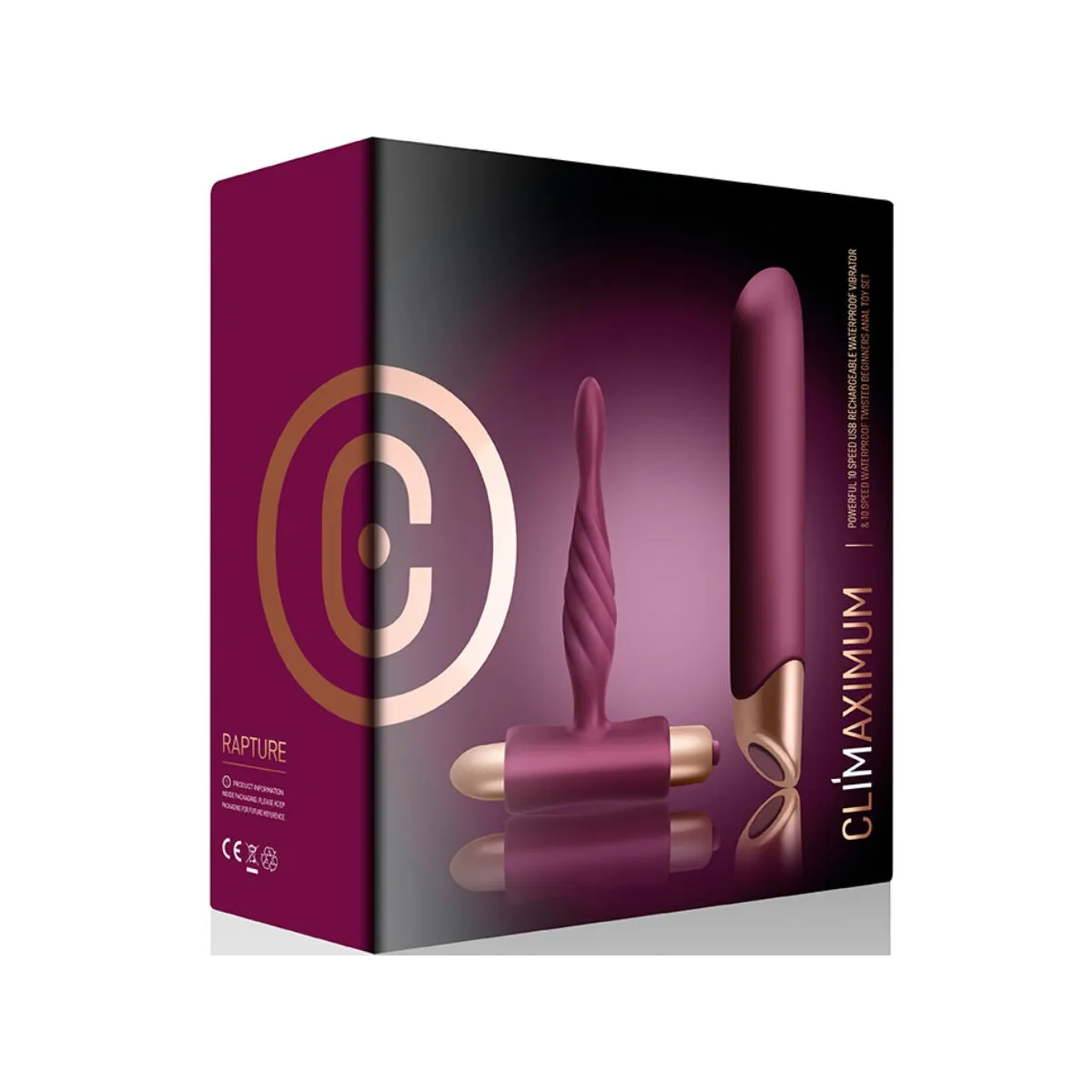 Rapture Kit Vibrator Classic + anfänger-Analplug von Climaximum | Fesselliebe.de