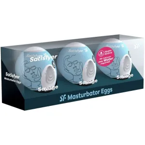 3 Masturbator Eier Savage von Satisfyer Eggs