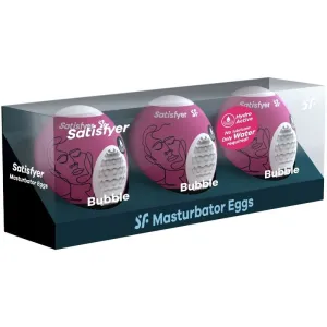 3 Masturbator Eier Bubble von Satisfyer Eggs