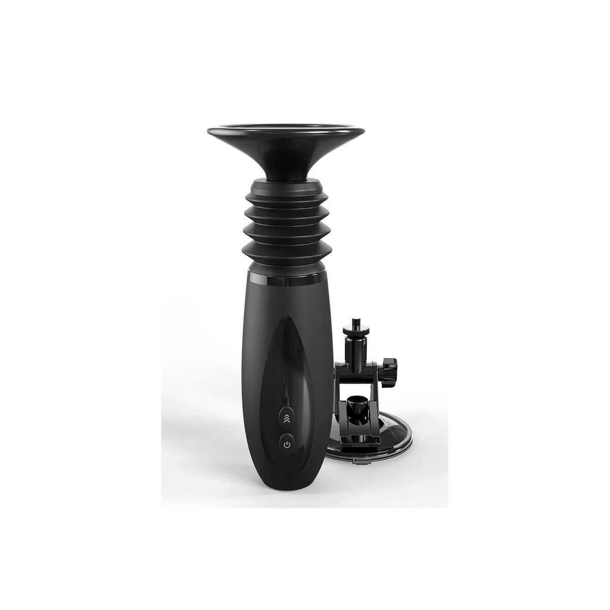 Body Dock Thruster Dildoklemme mit 7 Push-Modi Schwarz von Fetish Fantasy Series | Fesselliebe.de