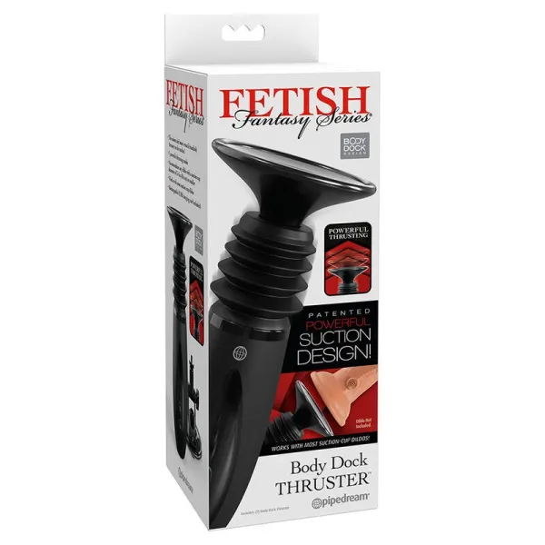 Body Dock Thruster Dildoklemme mit 7 Push-Modi Schwarz von Fetish Fantasy Series | Fesselliebe.de