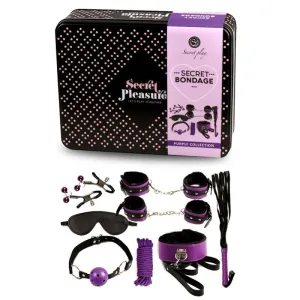 Bdsm Set 8pcs Purble / Black, von Secretplay 100% Fetish