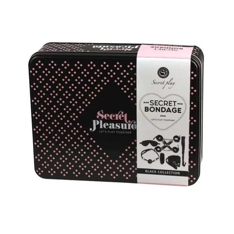 Bdsm Set 8 Pcs Schwarz von Secretplay 100% Fetish | Fesselliebe.de