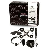 Bdsm Set 8 Pcs Schwarz von Secretplay 100% Fetish | Fesselliebe.de