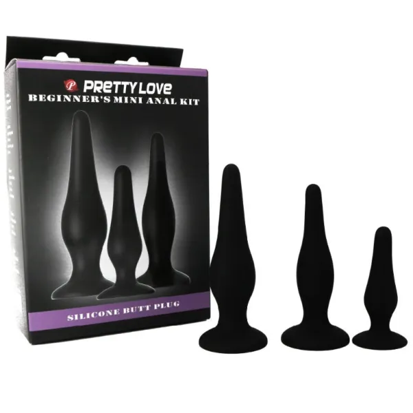 Analplugs Silikon Initiations Kit von Pretty Love | Fesselliebe.de