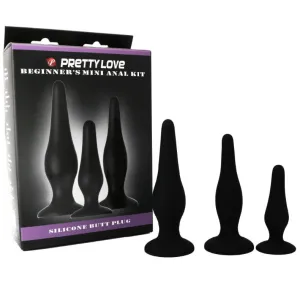 Analplugs Silikon Initiations Kit von Pretty Love