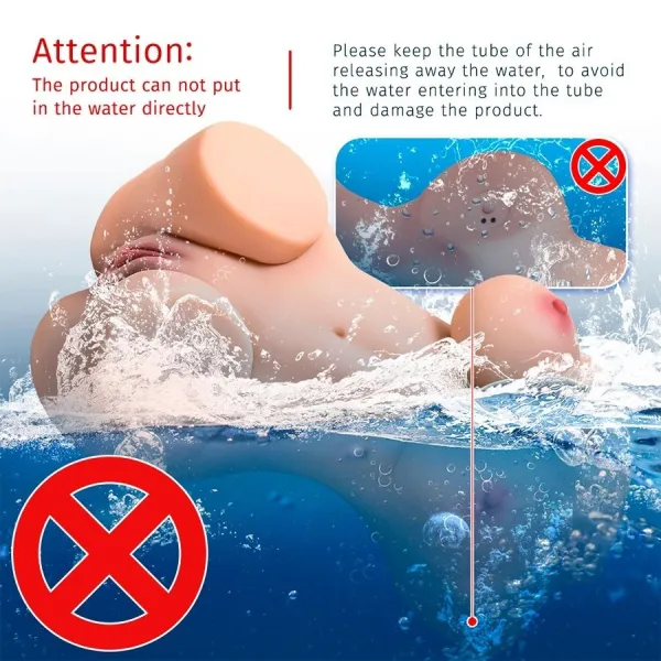 Wendy Saugender weiblicher Torso mit Vibration und mit Fernbedienung 6 Kg von Xise | Fesselliebe.de