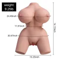 Frieda Realistischer weiblicher Torso mit Vibration 36 cm von Xise