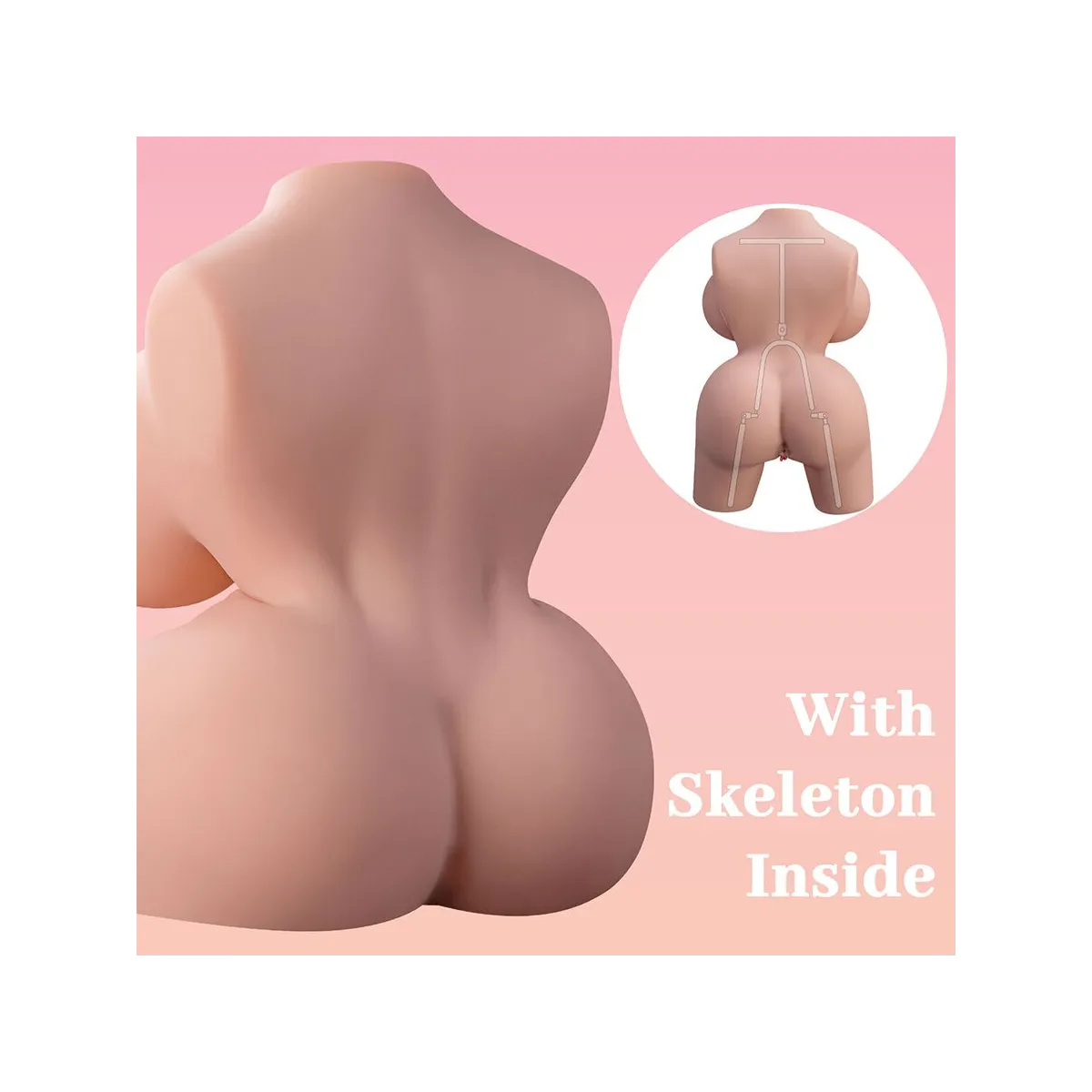 Frieda Realistischer weiblicher Torso mit Vibration 36 cm von Xise | Fesselliebe.de