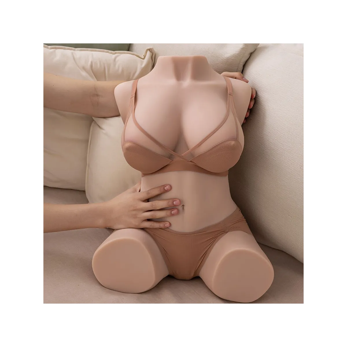 Dania - Realistischer, Vibrierender weiblicher Torso mit Stossfähigkeiten, 52 cm von Xise | Fesselliebe.de