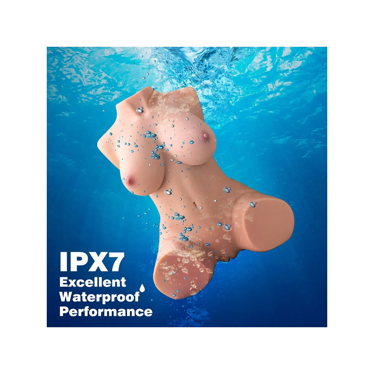 Dania - Realistischer, Vibrierender weiblicher Torso mit Stossfähigkeiten, 52 cm von Xise | Fesselliebe.de