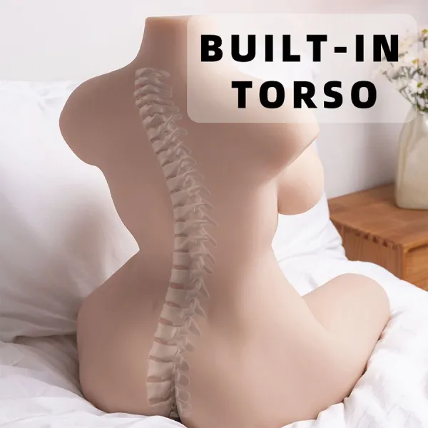 Realistischer, Gepflegter weiblicher Torso mit Stoßfunktion, 71 cm von Xise | Fesselliebe.de