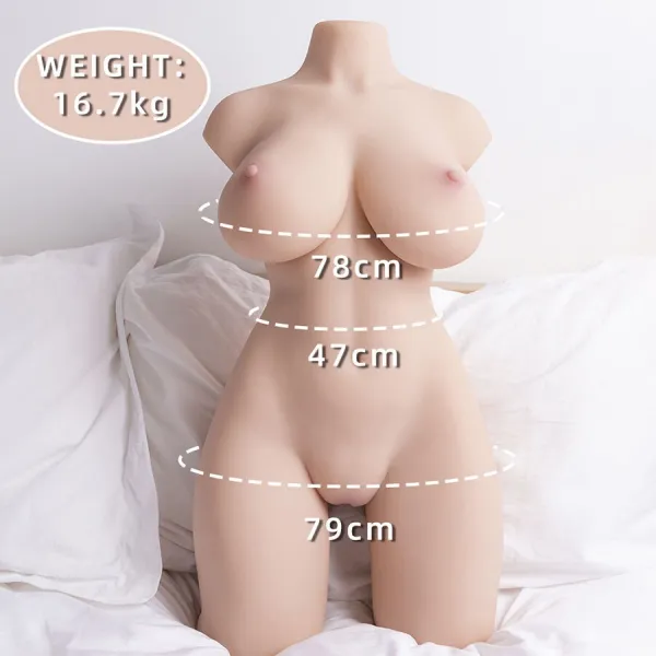 Realistischer, Gepflegter weiblicher Torso mit Stoßfunktion, 71 cm von Xise | Fesselliebe.de